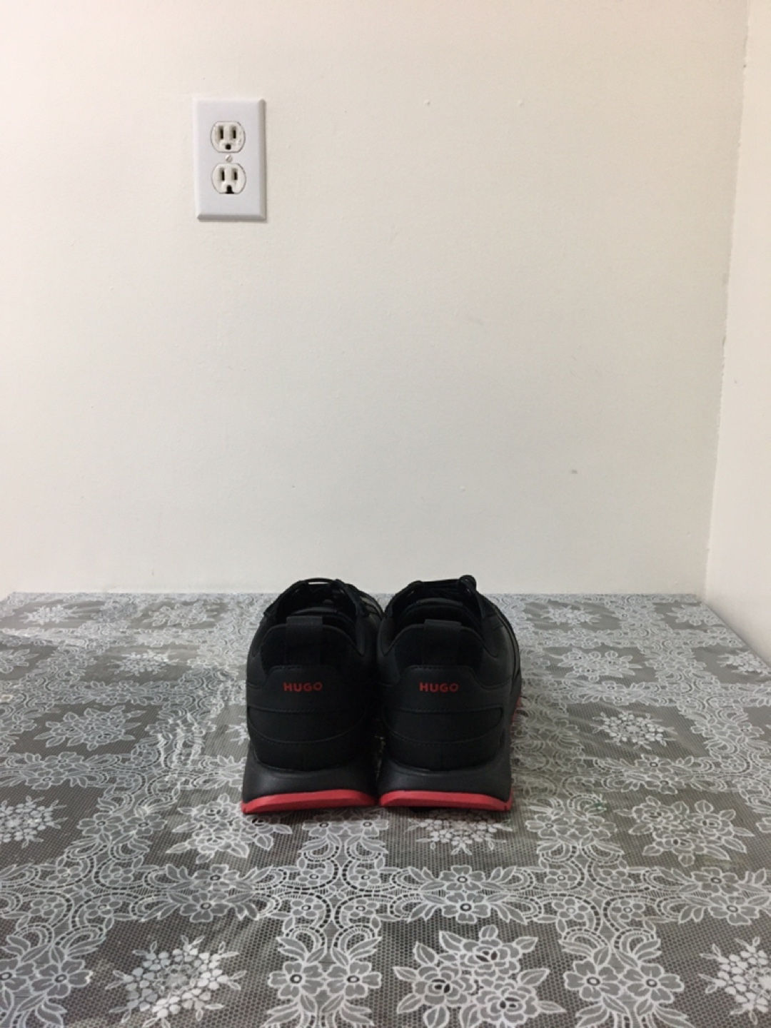 Hugo Boss Black Sneakers with Red Soles - photo 3
