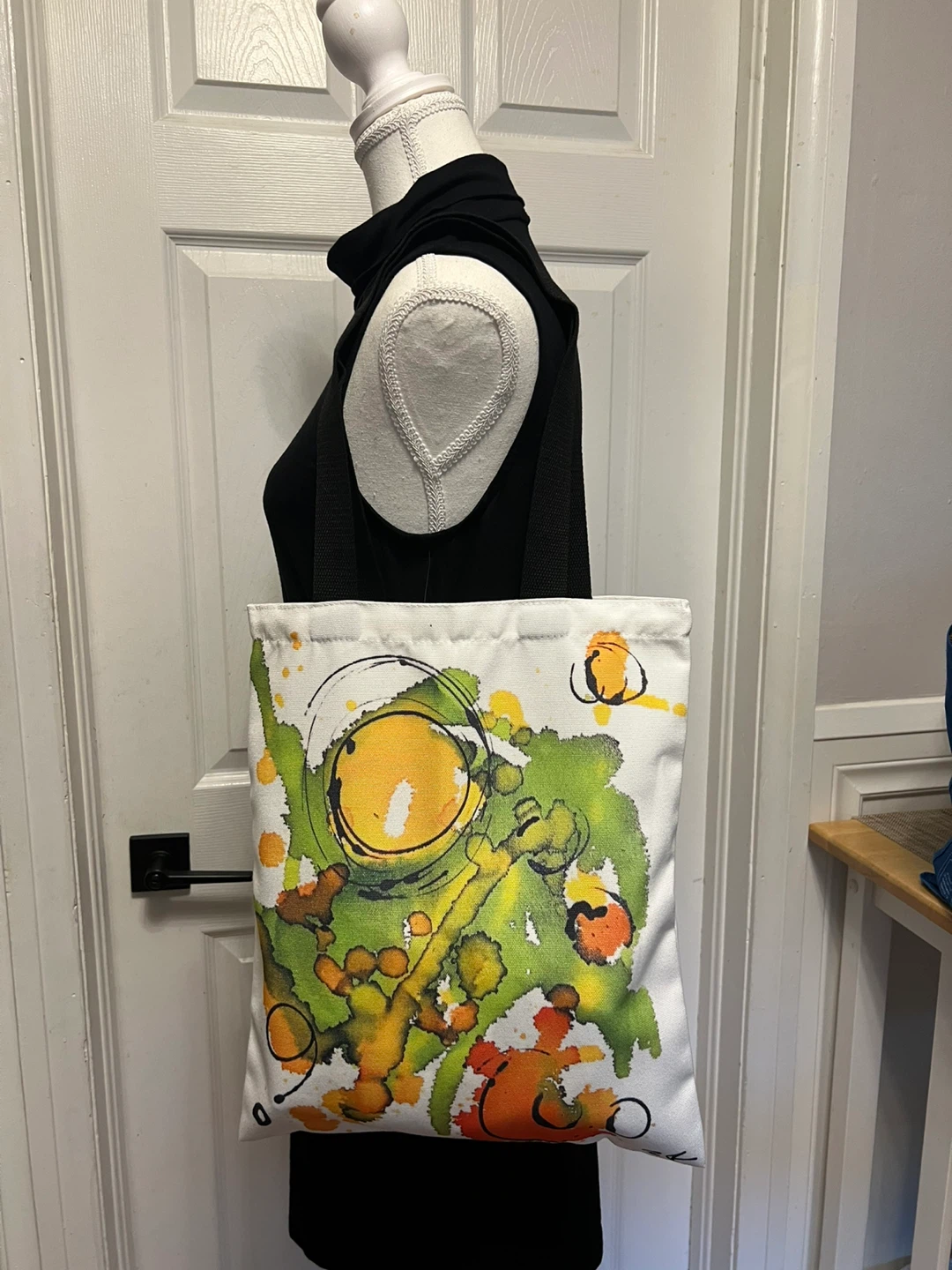 New Canvas Tote Bag with Abstract Print - photo 2