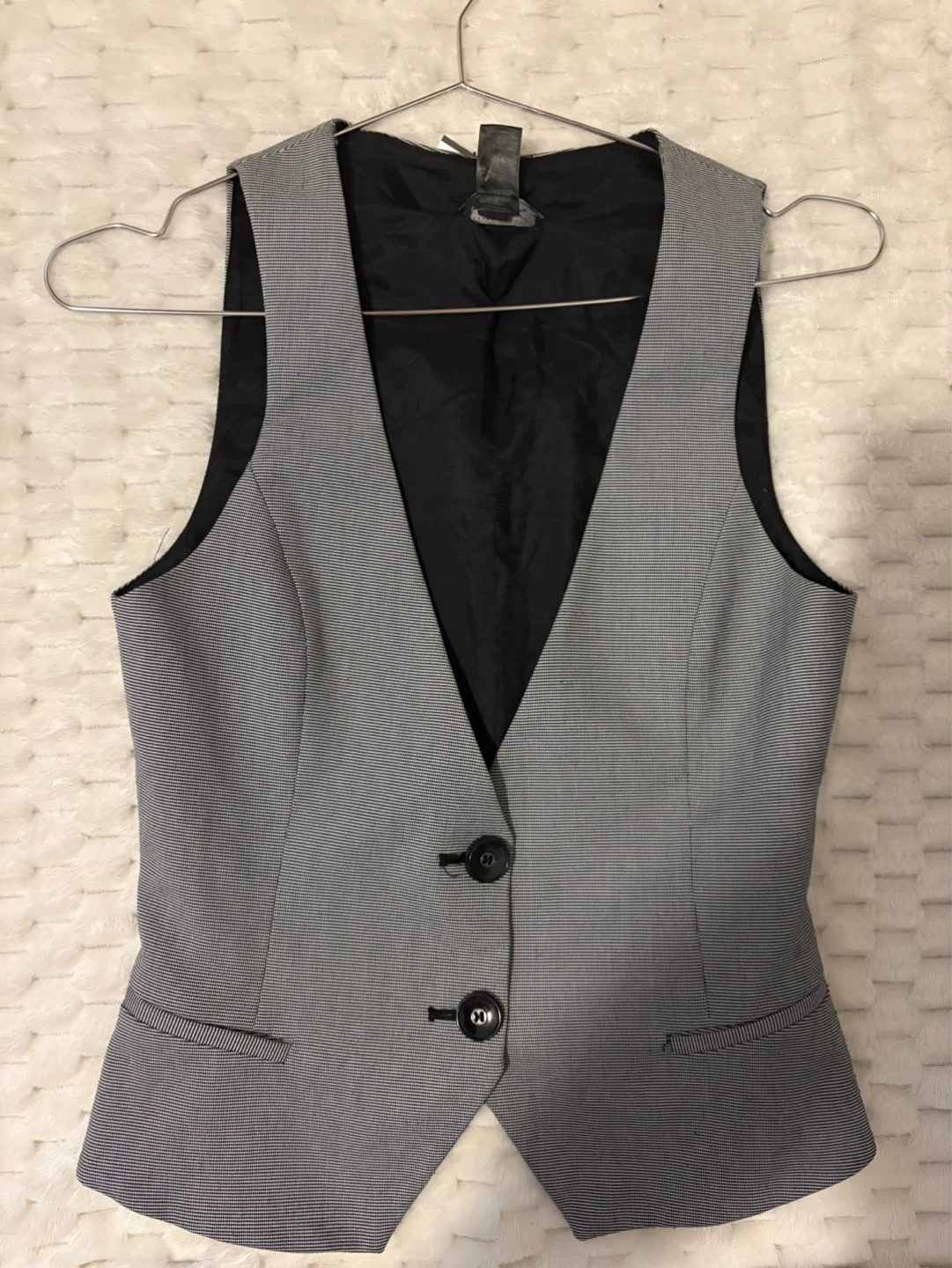 Mango Striped Grey Vest size XS - photo 2