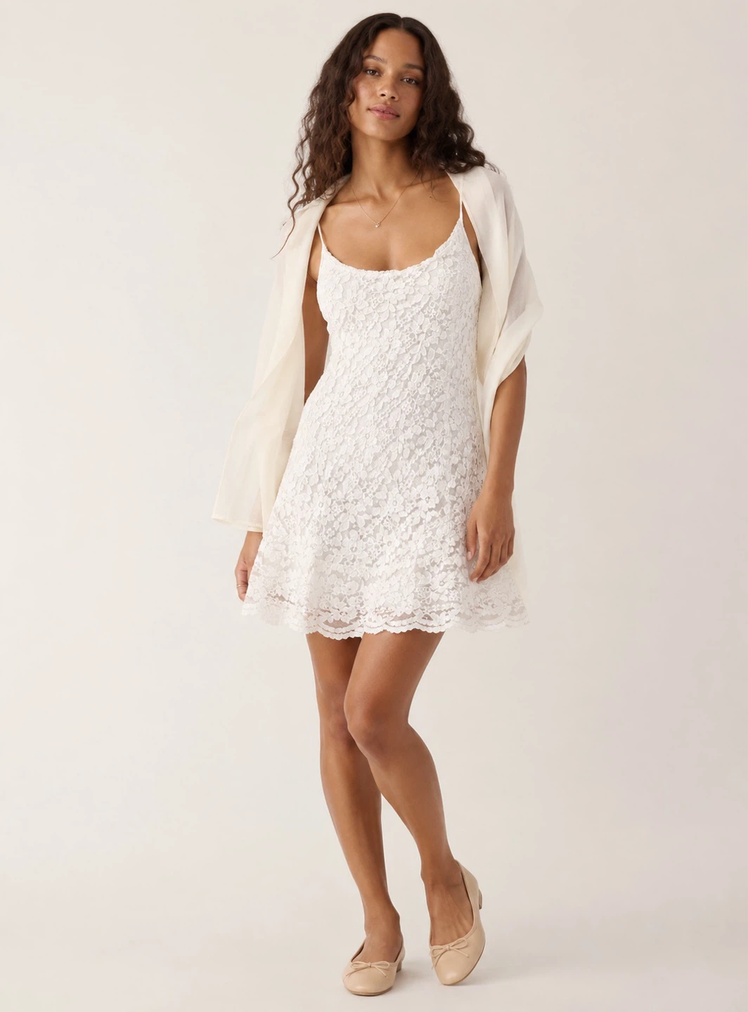 Abercrombie & Fitch White Lace Dress