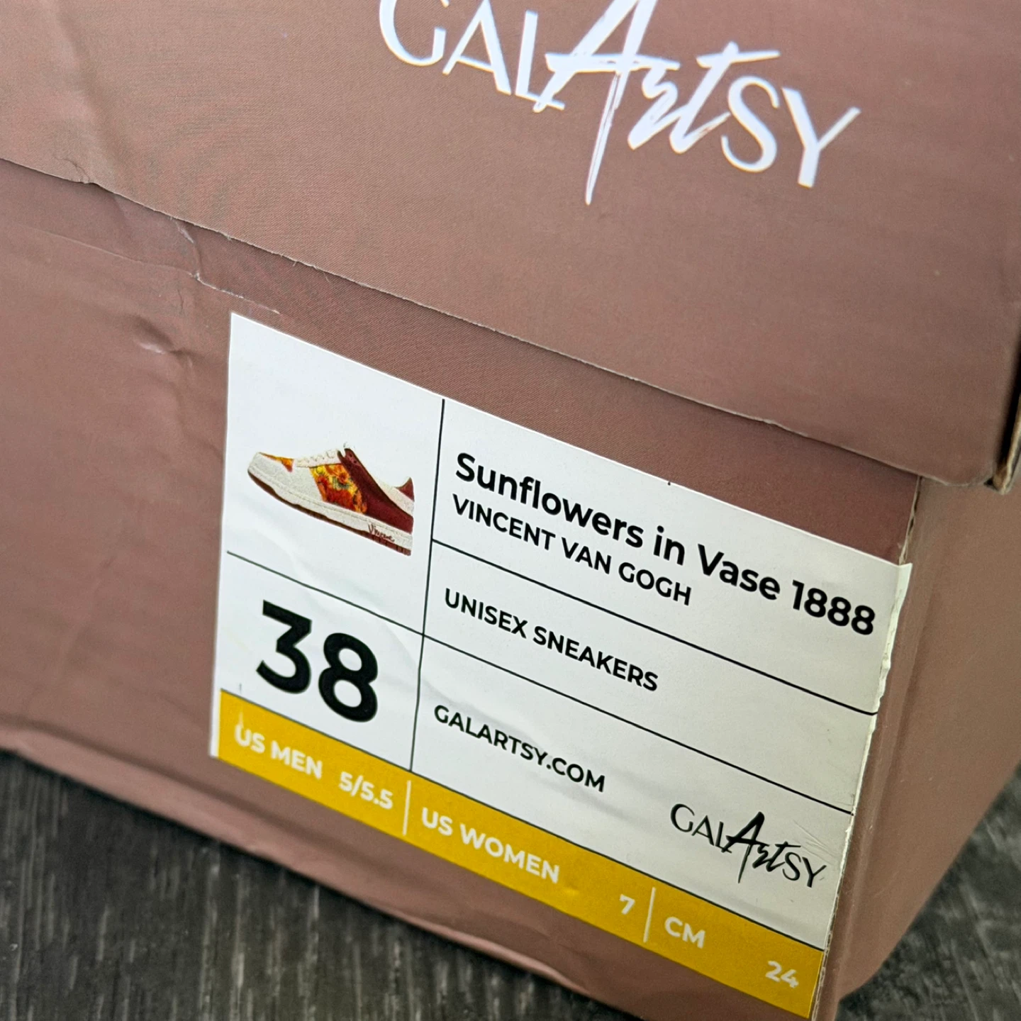 Galartsy Van Gogh Sunflowers inspired sneakers - photo 4
