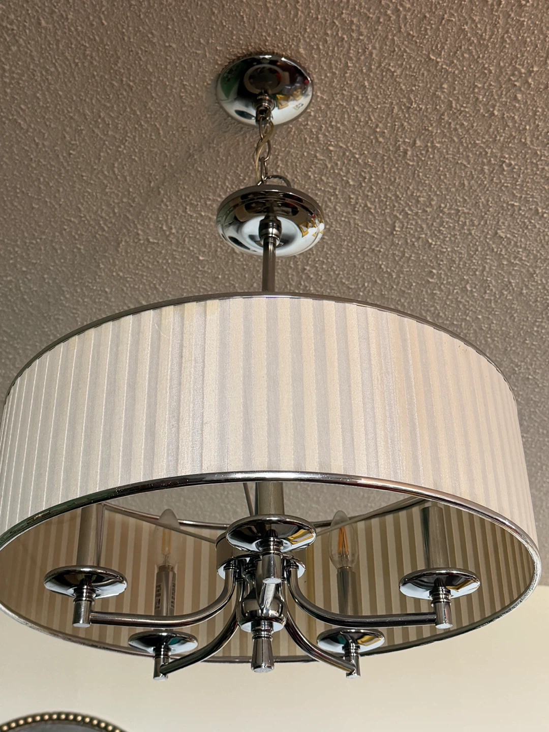 Drum Shade Chandelier with bulbs - photo 2