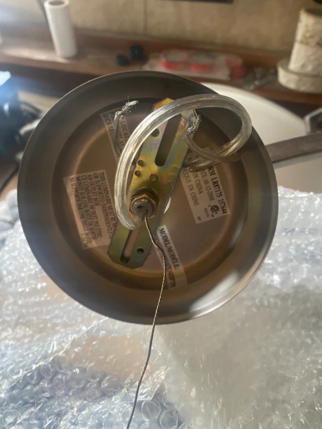 Satin Nickel Pendant Light Fixture - photo 2