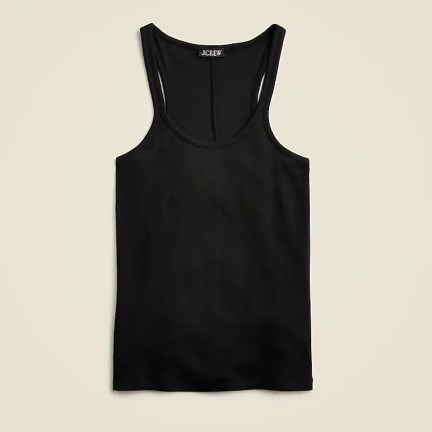 J.Crew Black Ribbed Racerback Tank Top - photo 2