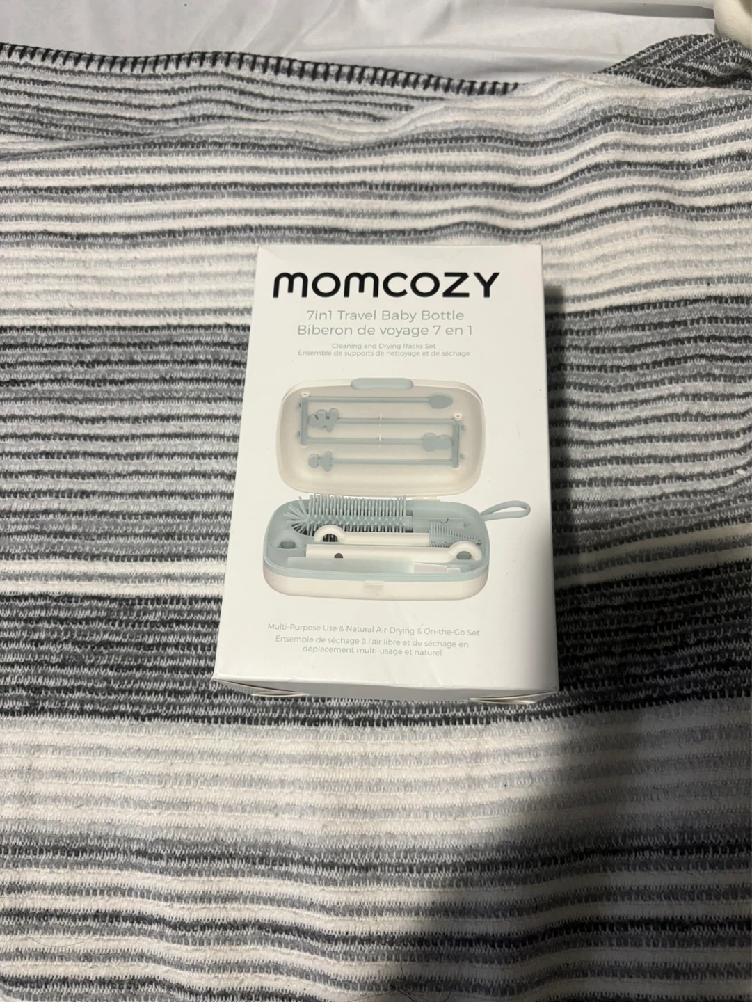 Momcozy 7-in-1 Travel Baby Bottle Cleaning & Drying Rack Set - photo 2