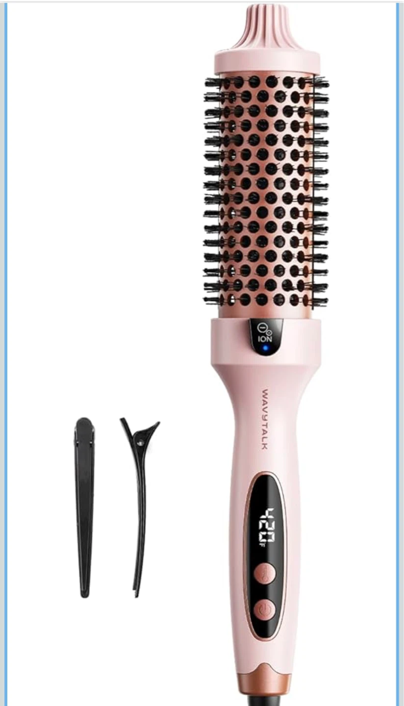 WavyTalk Blowout Boost Ionic Thermal Brush - Pink - photo 3