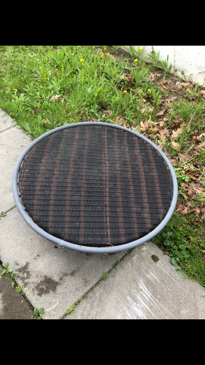 Wicker Patio Chair with Grey Frame - photo 4