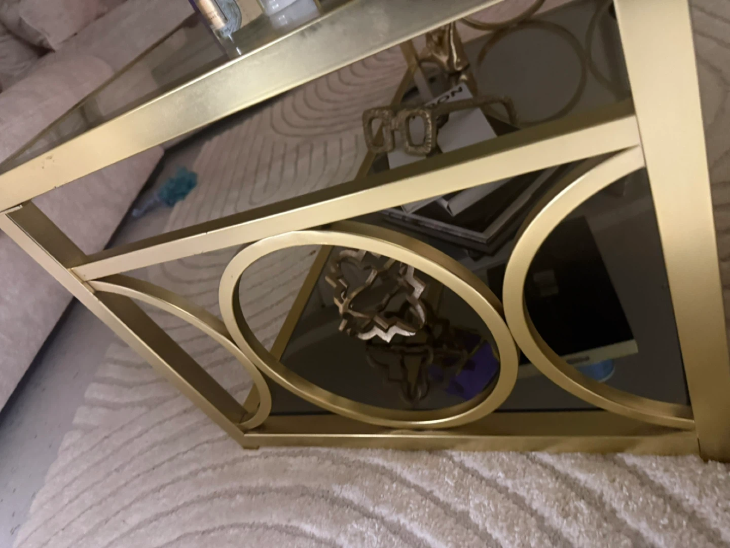 Gold coffee table - photo 2