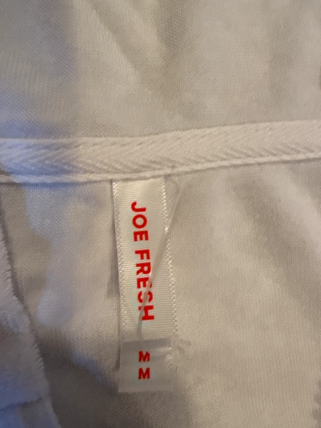 Joe Fresh White Terry Zip-Up Hoodie Dress - Size M - photo 2
