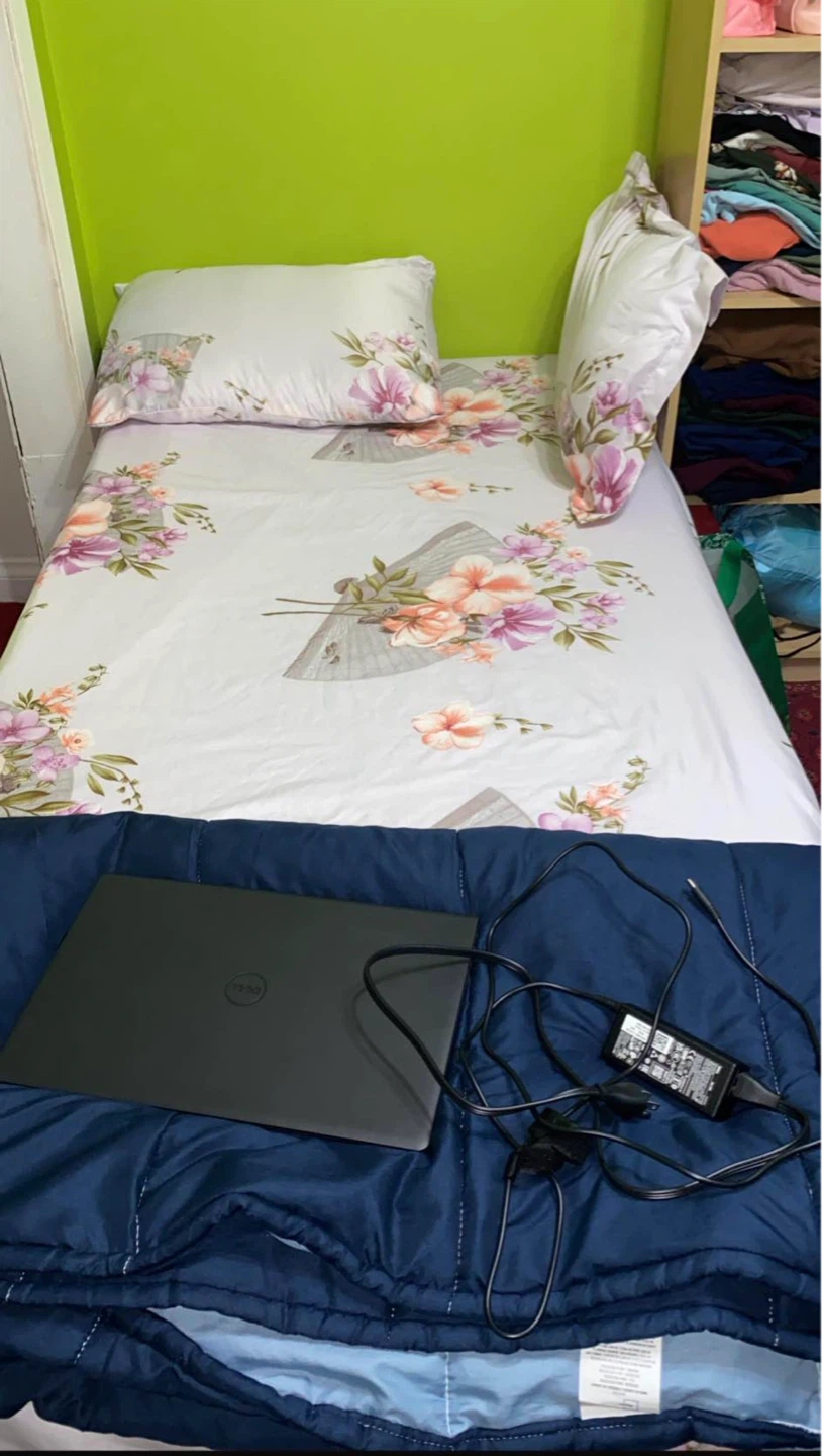 Twin Bed Frame + Mattress for Sale — $120