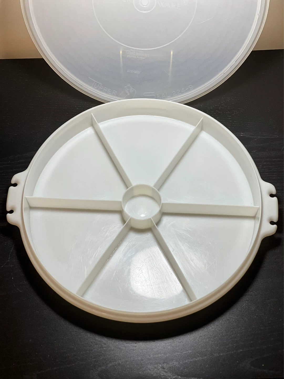 Vintage Tupperware Party Susan Divided Relish Serving Tray - photo 5