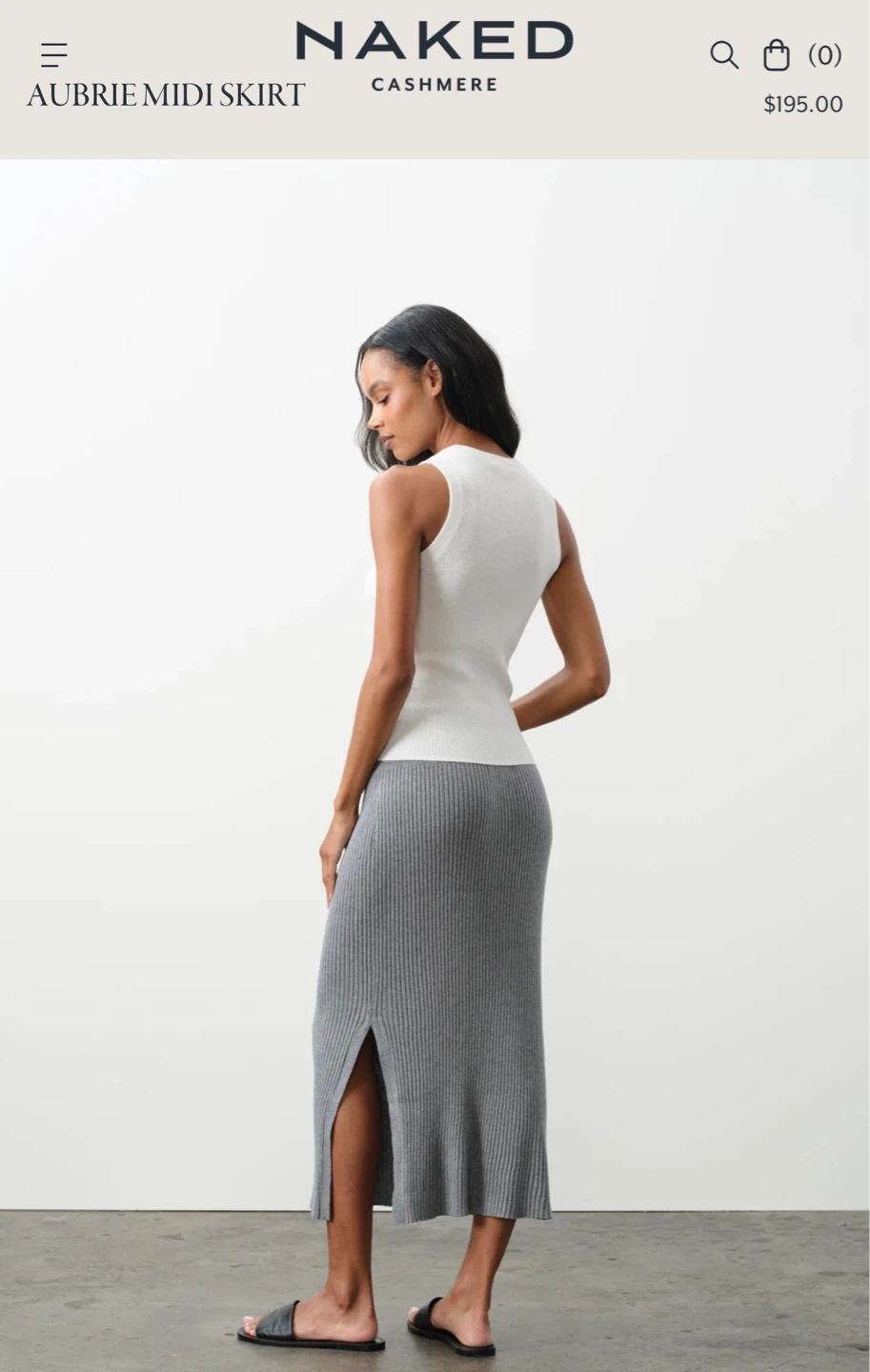 Naked Cashmere Ribbed Midi Skirt - photo 2