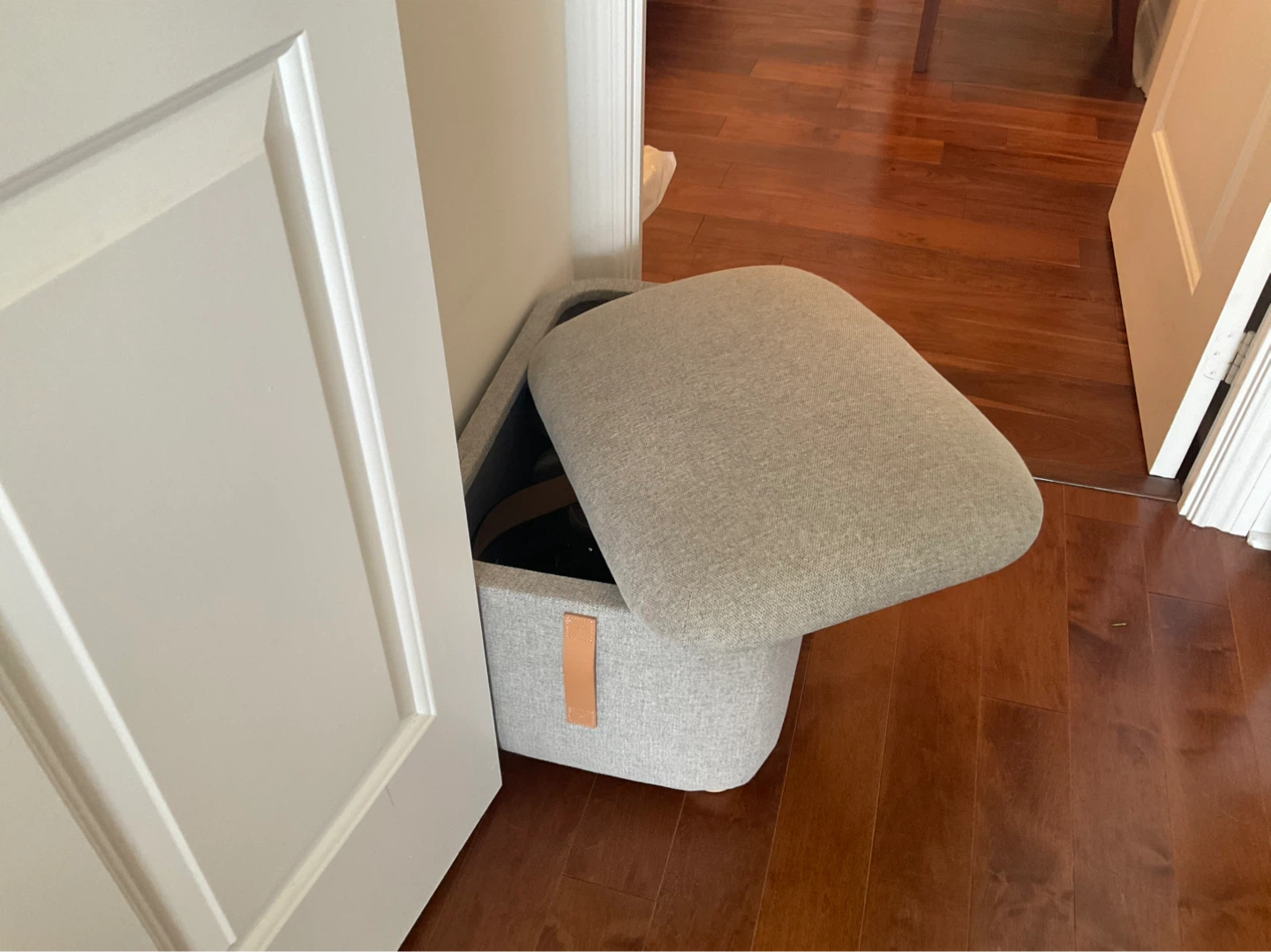 Grey Storage Ottoman Bench - photo 2