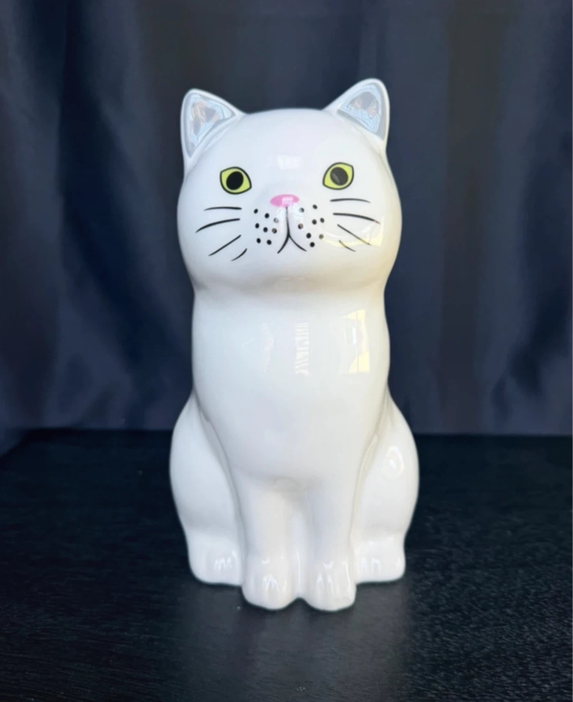 White Cat Vase