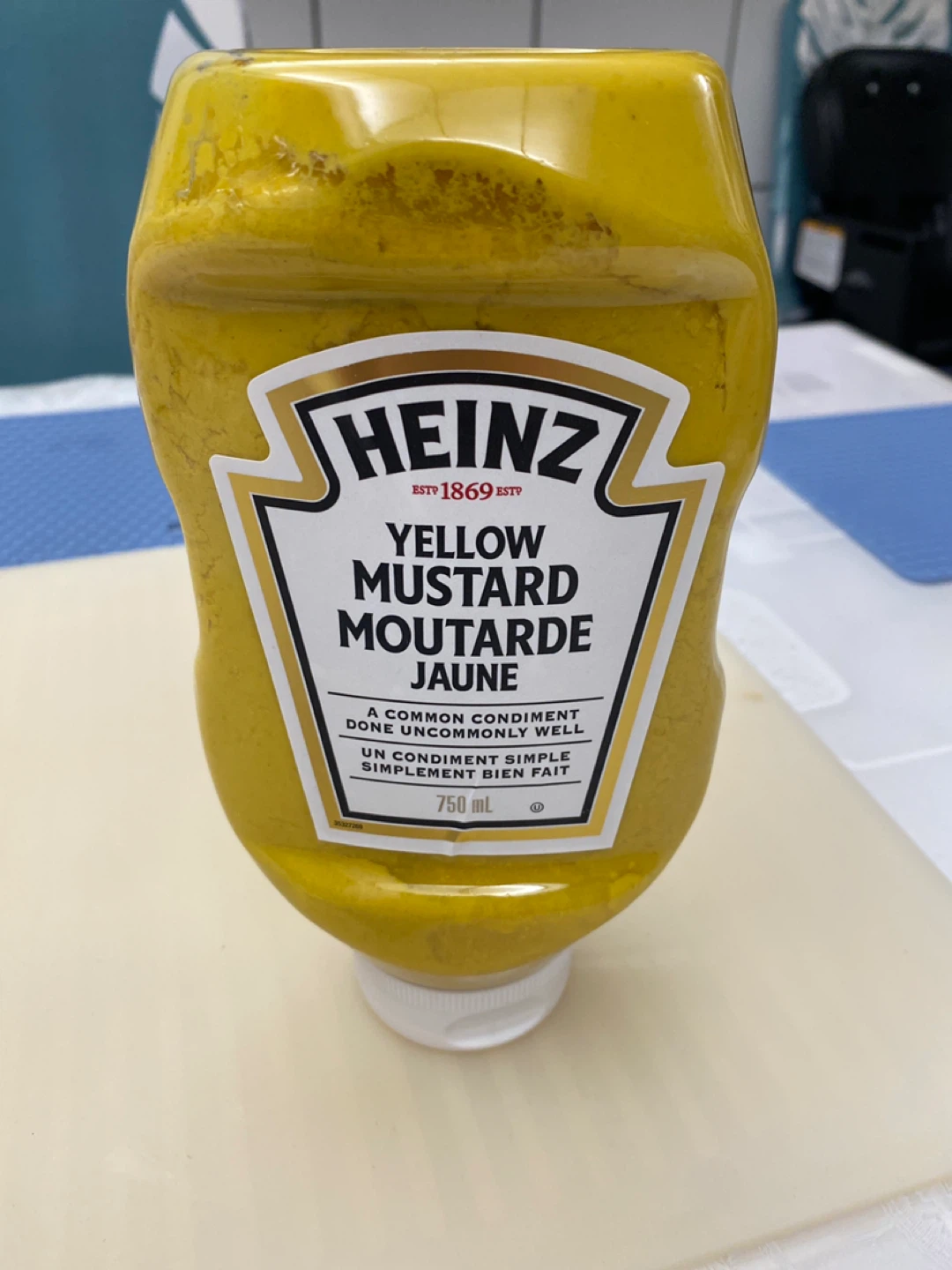 New and sealed Heinz Yellow Mustard 750 mL