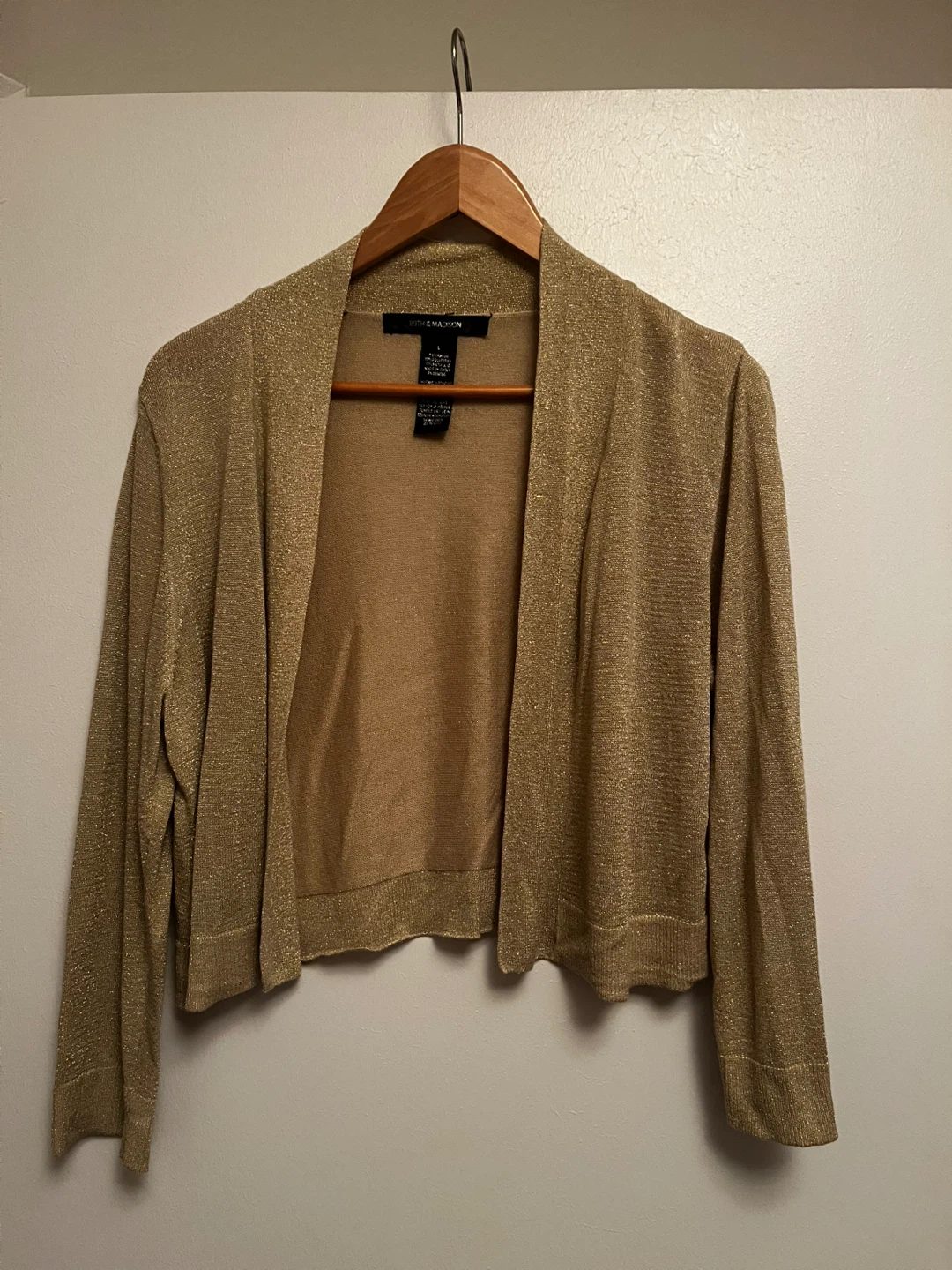 Gold Sparkly Cardigan