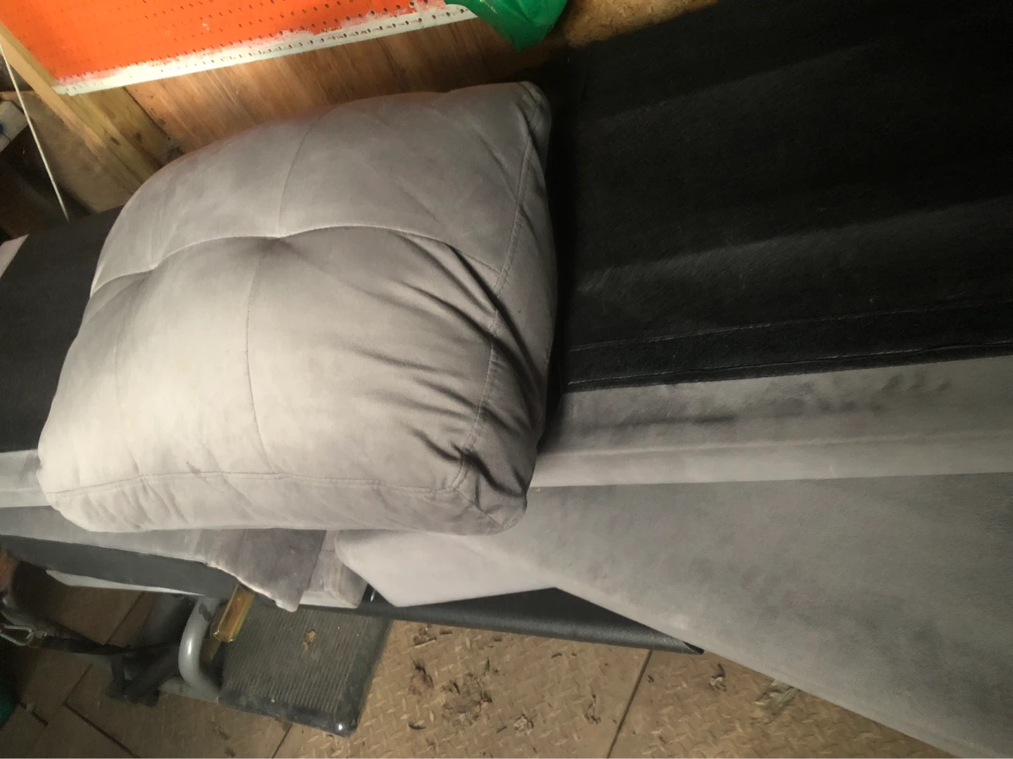 Grey Fabric Seat Cushion