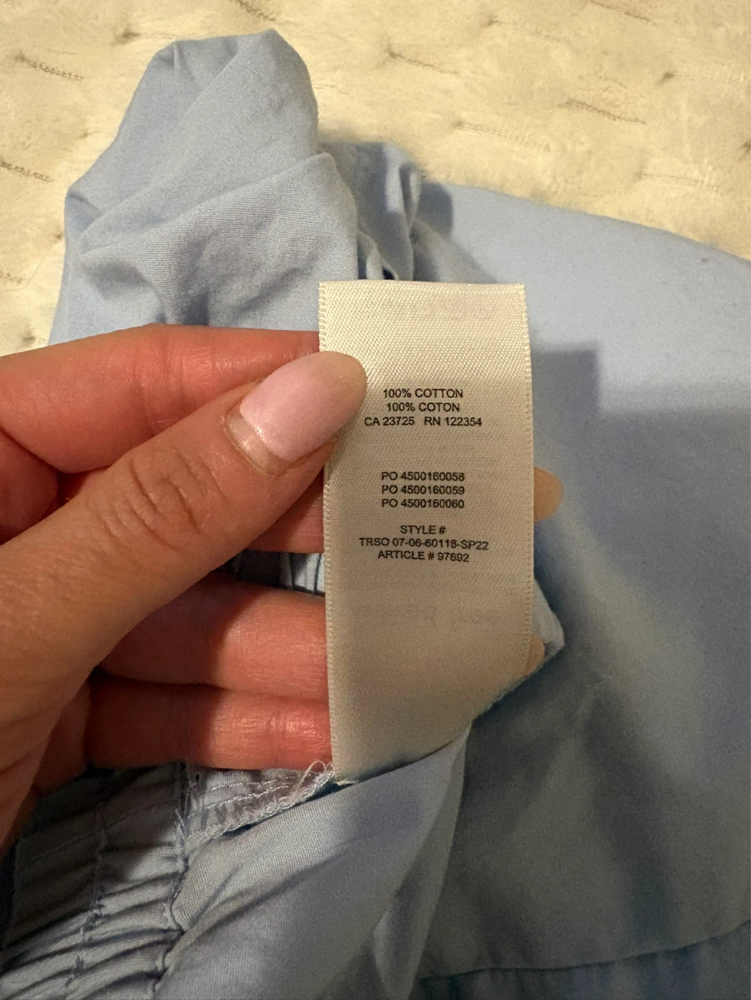 Wilfred Free Blue Cotton Shorts - Size S - photo 3