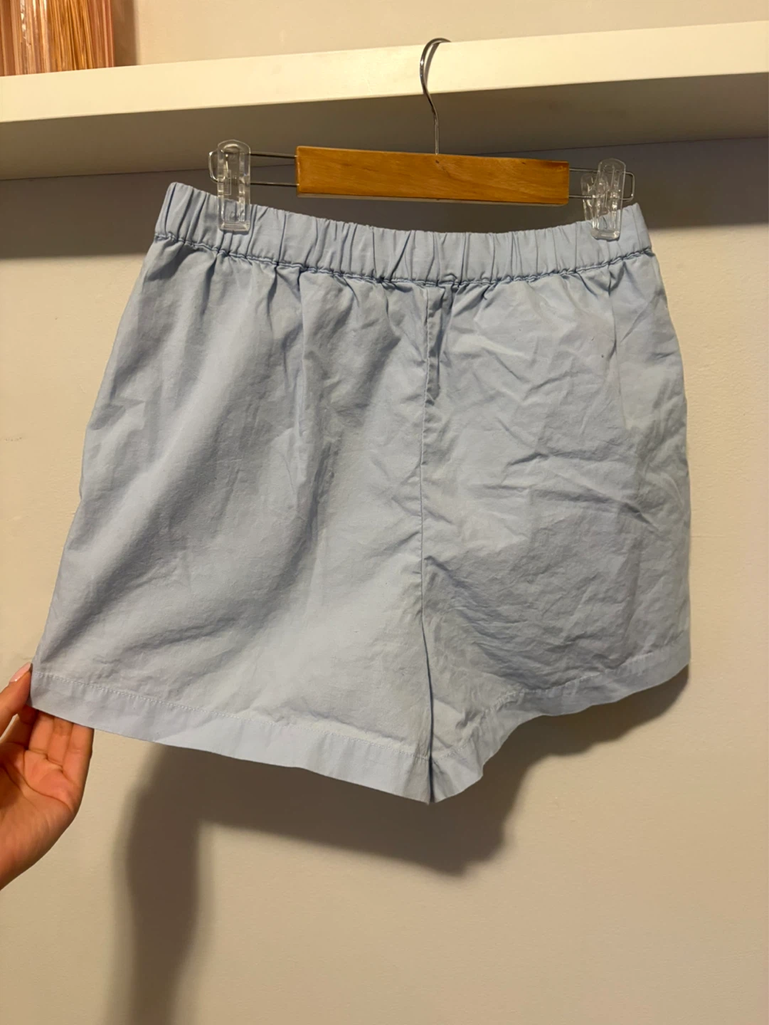 Wilfred Free Blue Cotton Shorts - Size S - photo 2
