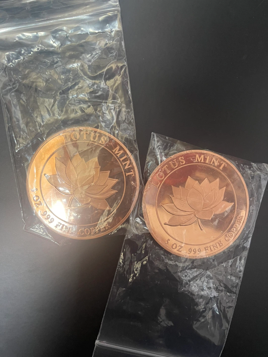 Lotus Mint 5 oz .999 Fine Copper - Cheetah & Tiger - photo 3