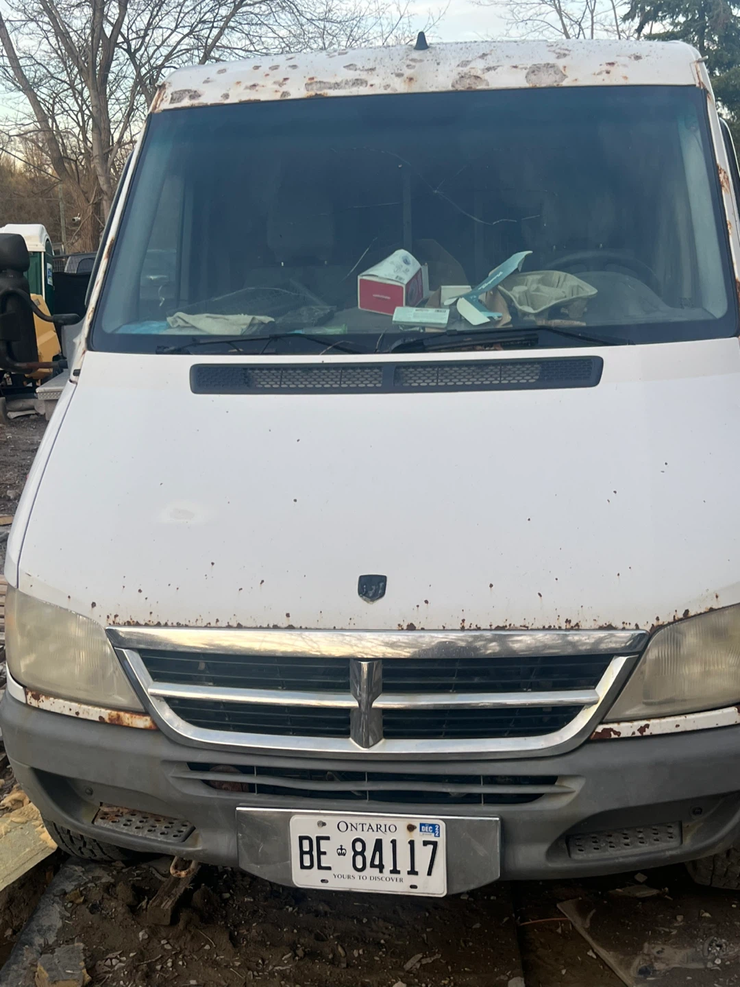 White Dodge Sprinter 2500 Van