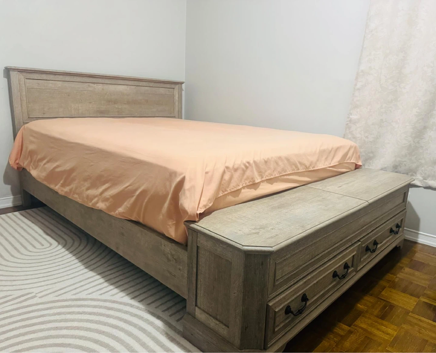 King Size Bed Frame with Storage Bench