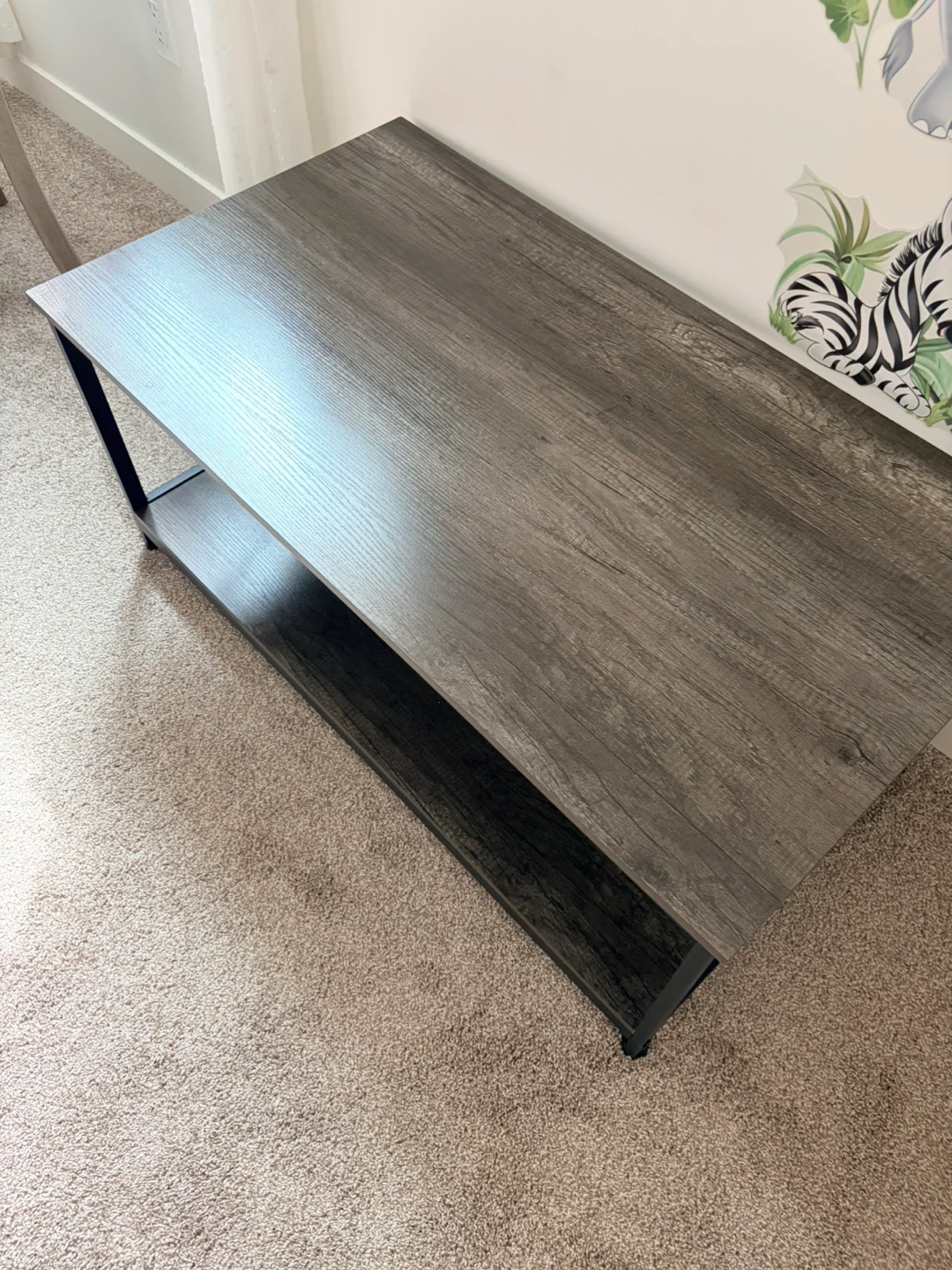 COTUBLR 2 Tiers Coffee Table with Storage Shelf - photo 2