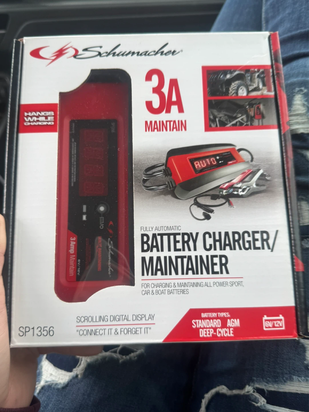Schumacher 3A Battery Charger/Maintainer SP1356