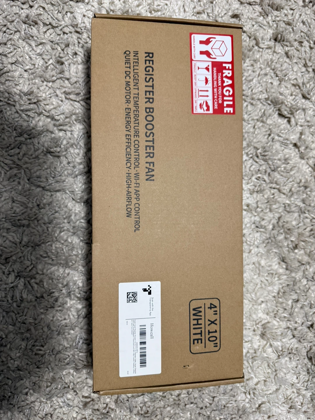 Register Booster Fan - 4" X 10" White - photo 2