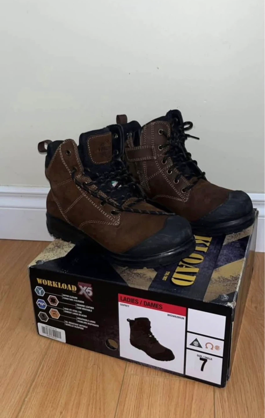 Workload Ladies Boots Size 7