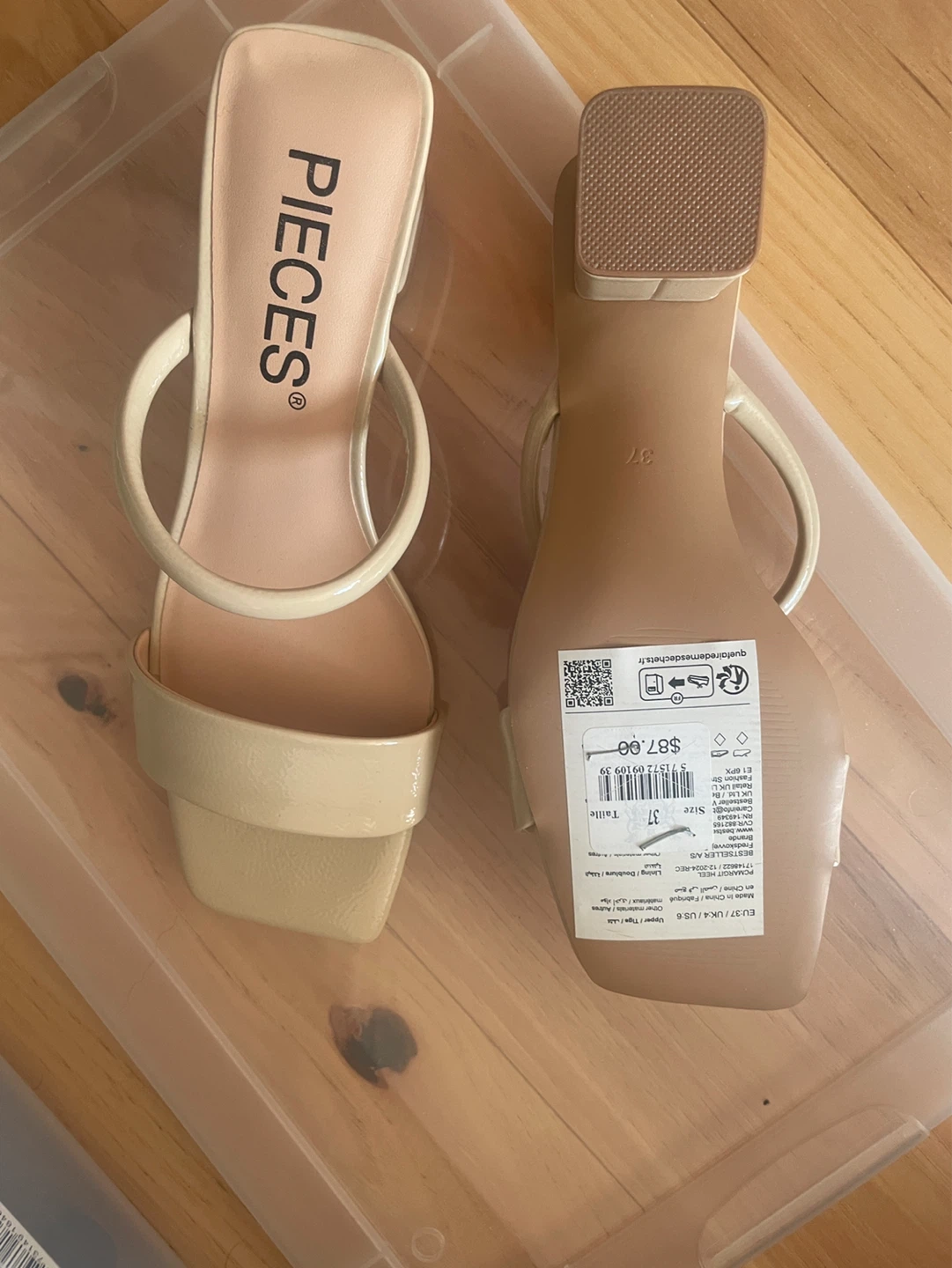 PIECES Women's Heeled Sandals - Size 37 - photo 2