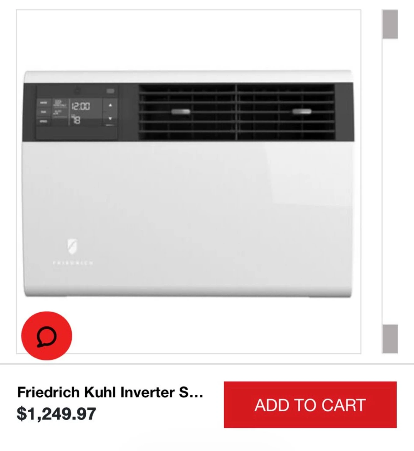 Friedrich Kuhl Inverter Series Smart Window Air Conditioner