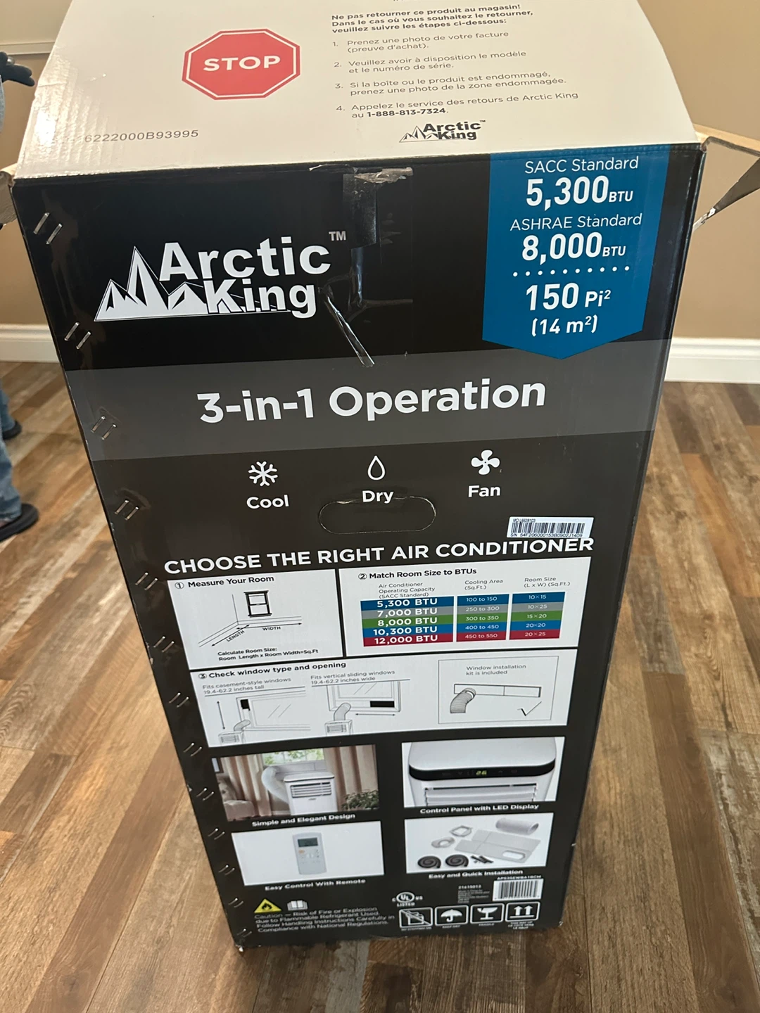 Arctic King Portable Air Conditioner - 8,000 BTU - photo 3