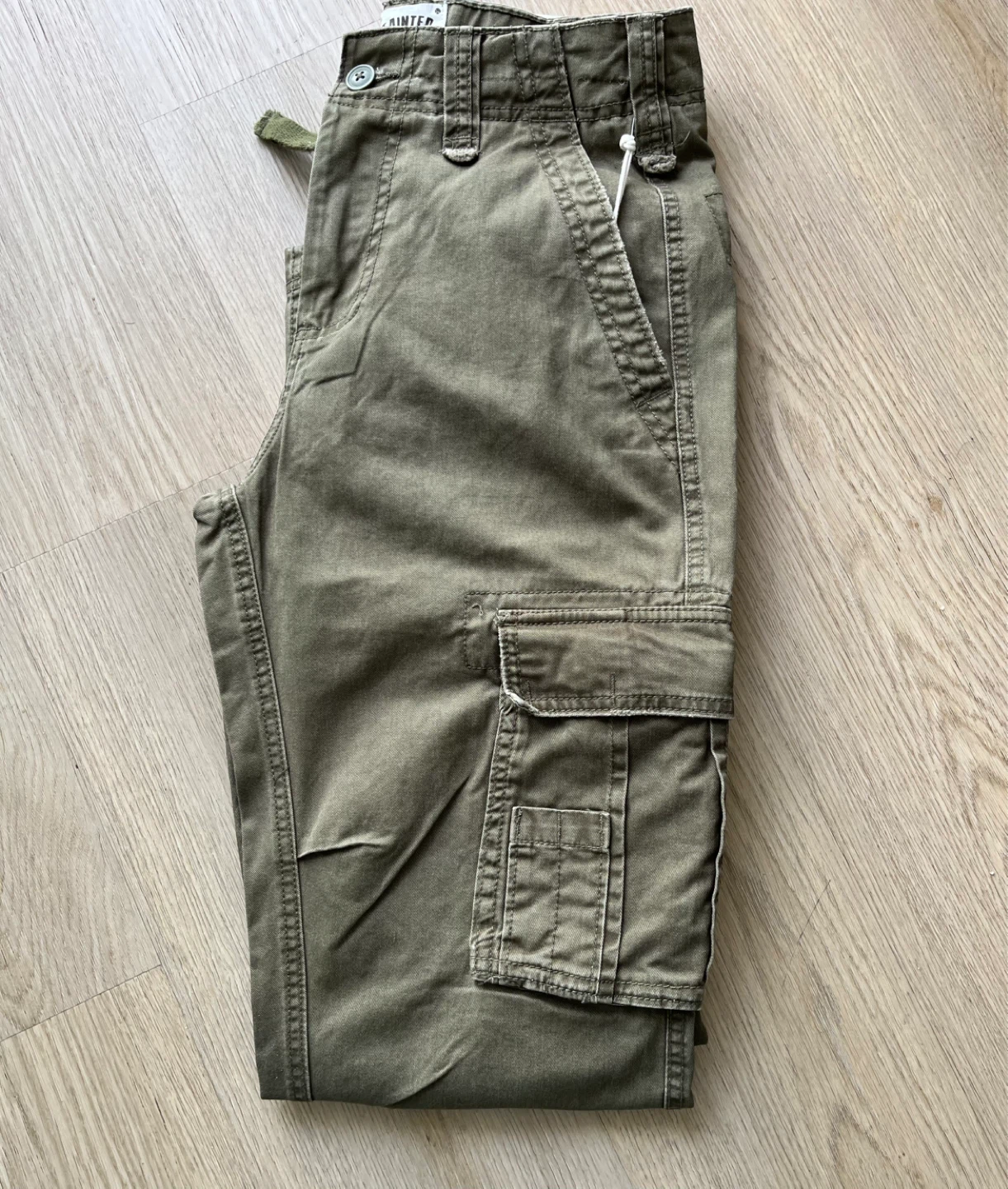 Tainted Cargo Pants Olive Green - Size 28 New