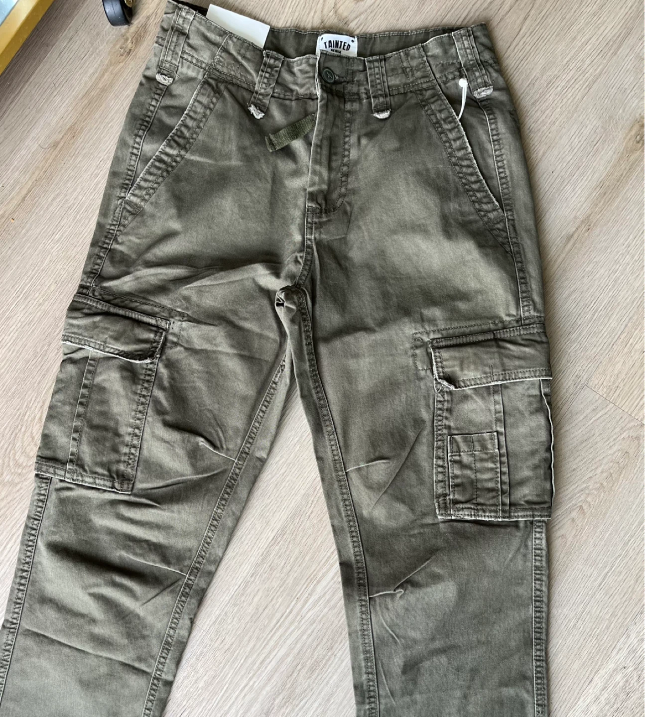Tainted Cargo Pants Olive Green - Size 28 New - photo 4