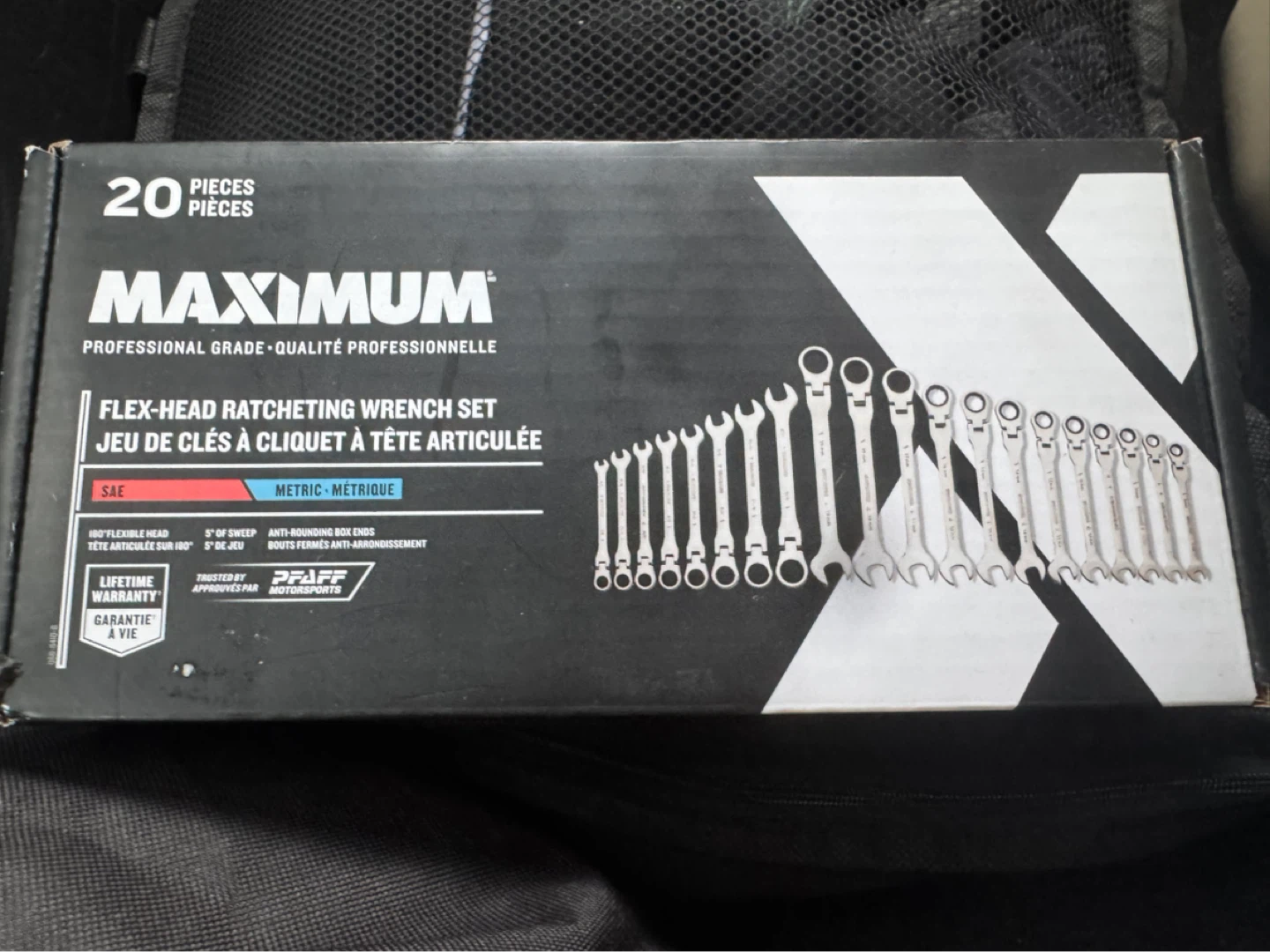 Maximum 20-Piece Flex-Head Ratcheting Wrench Set