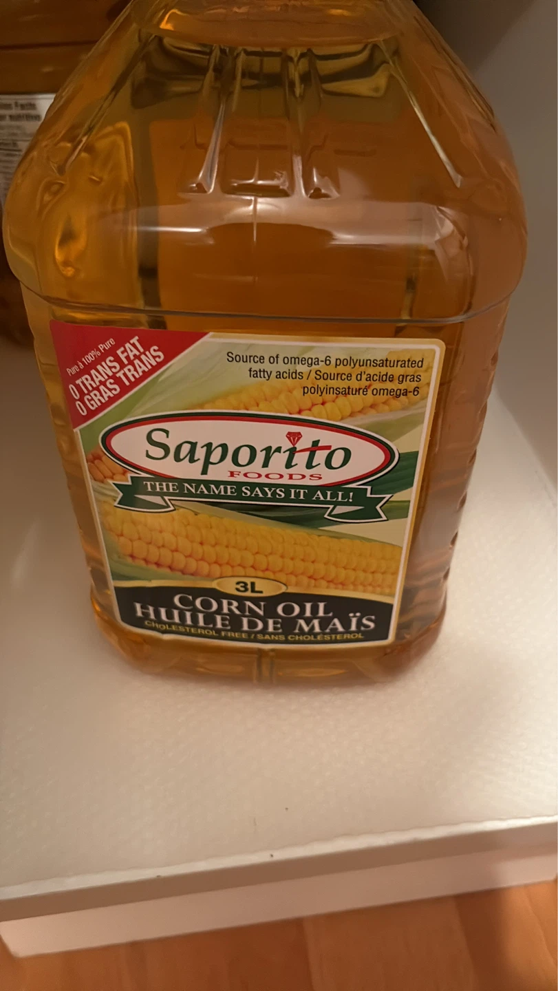 Saporito Foods 3L Corn Oil