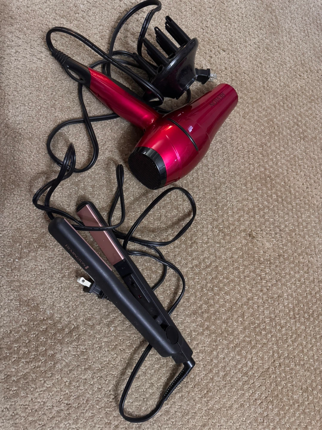 Revlon Hair Dryer and Remington Straightener
