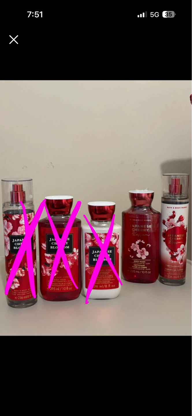 Body wash, fragrance mist