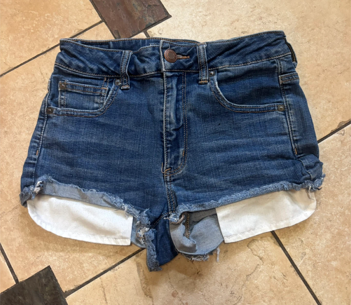 Denim shorts