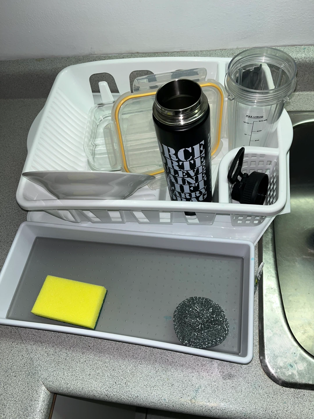Kitchen Sink Dish Drying Rack with Accessories