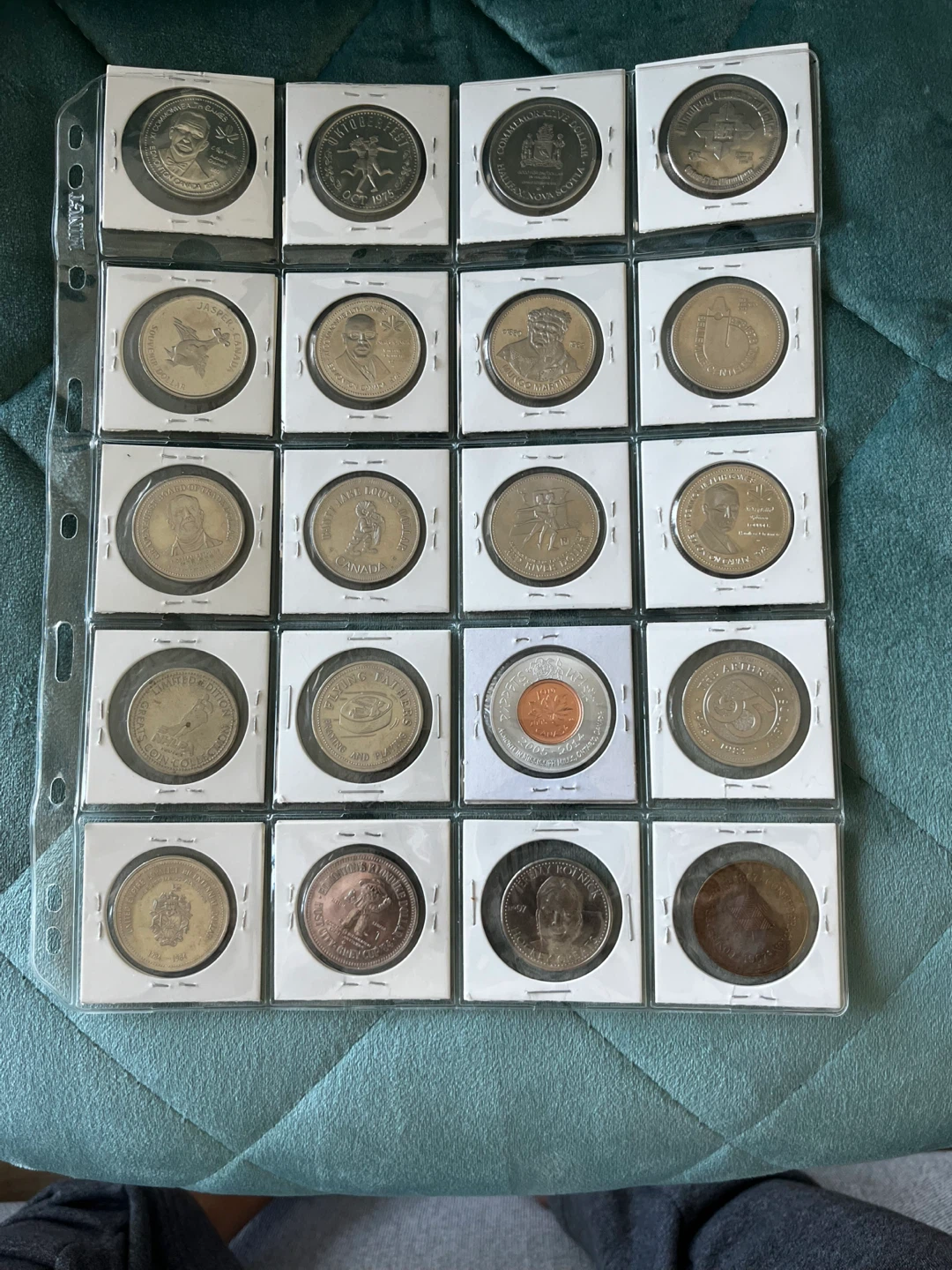 Vintage Canadian trade big dollar coins set - photo 3