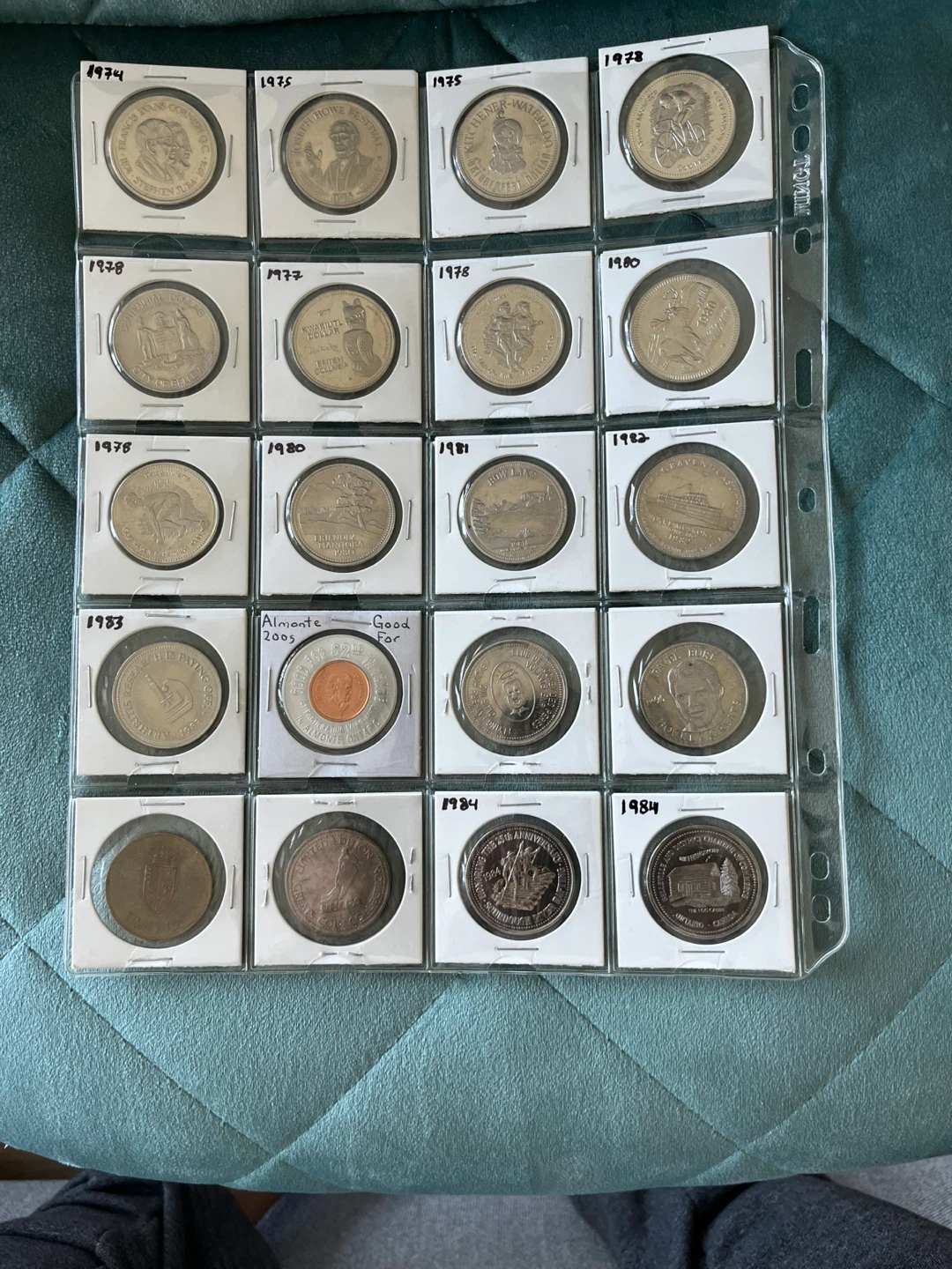 Vintage Canadian trade big dollar coins set
