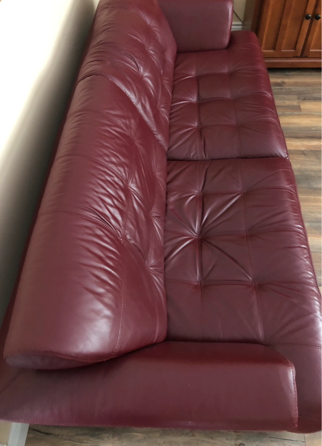 Cindy Crawford designed, Extra large leather couch, 100% leather - photo 4