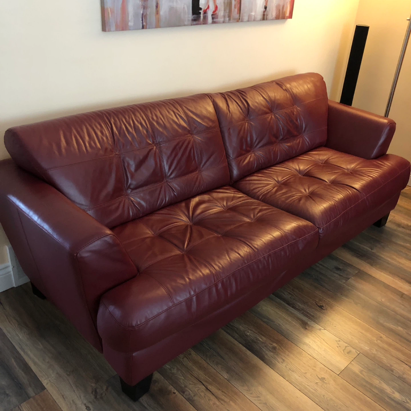 Cindy Crawford designed, Extra large leather couch, 100% leather - photo 5