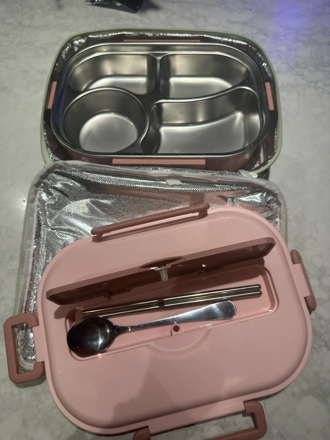Lunch Box with Utensils and Insulated Bag - photo 2