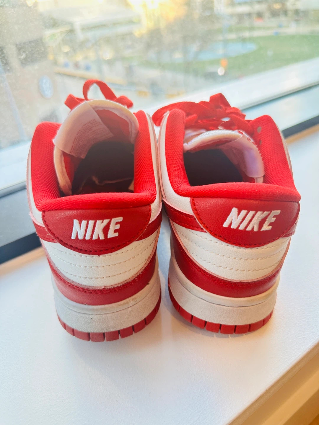 Nike Dunk Low Red White Sneakers - photo 2
