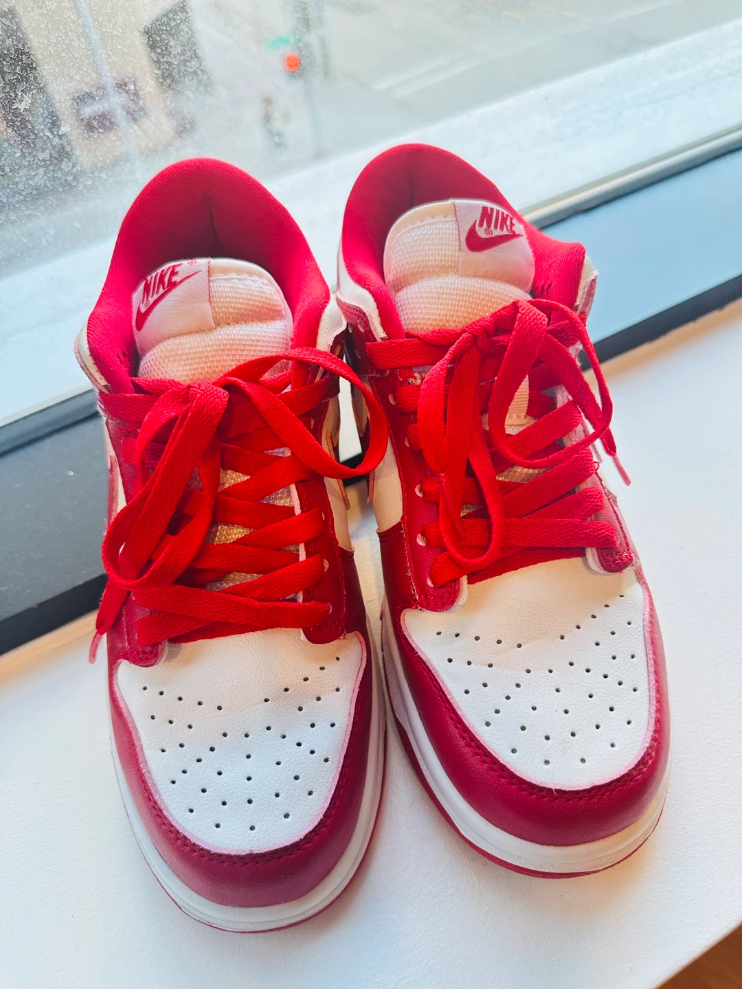Nike Dunk Low Red White Sneakers