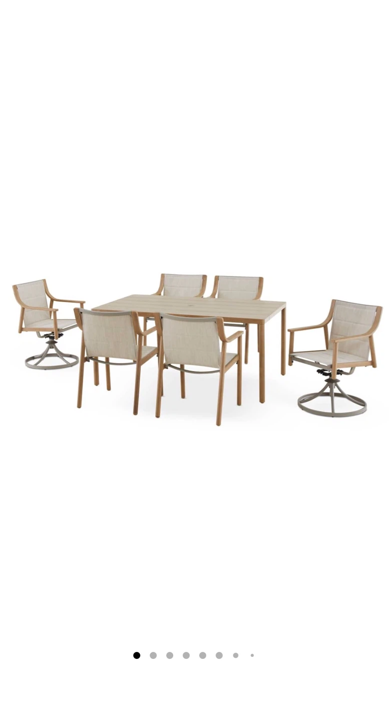 7-pc CANVAS Sauble outdoor patio dining set