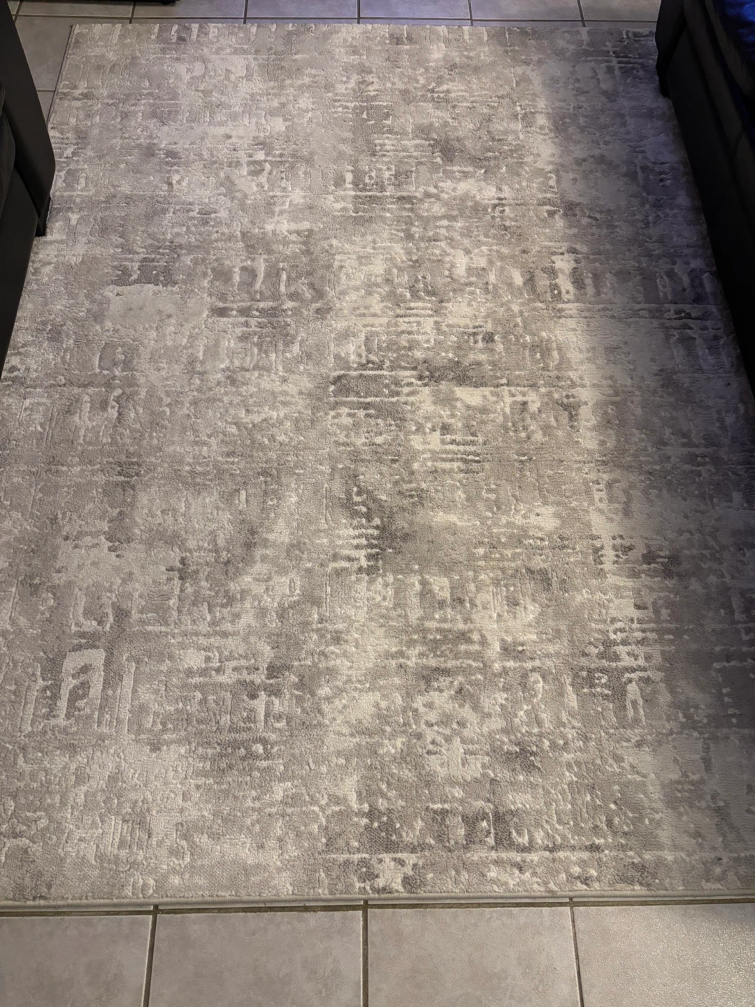 Area Rug - Grey Abstract Pattern 5x7
